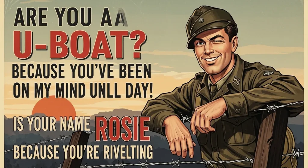 Bold WW2 rizz lines with confidence