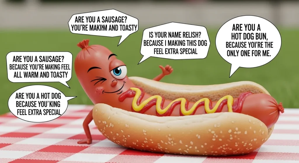 Flirty Hot Dog Rizz Lines