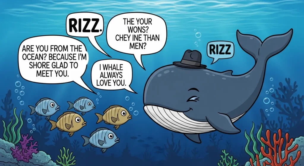 Funny Whale Rizz Lines