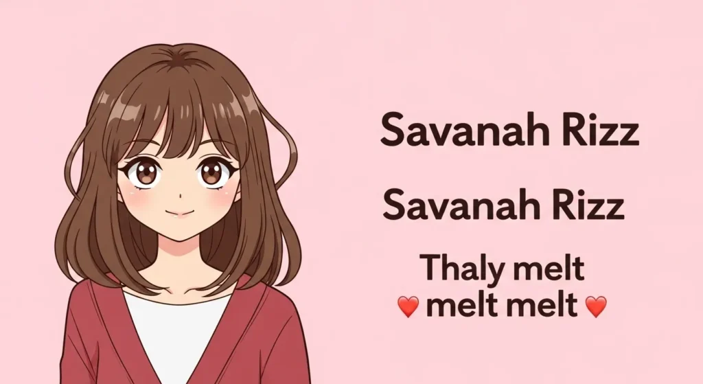 Cute Savannah Rizz Lines That Melt Hearts