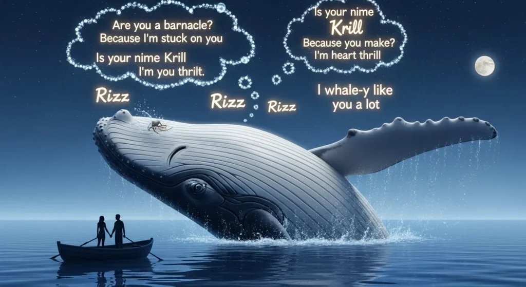 Romantic Whale Rizz Lines