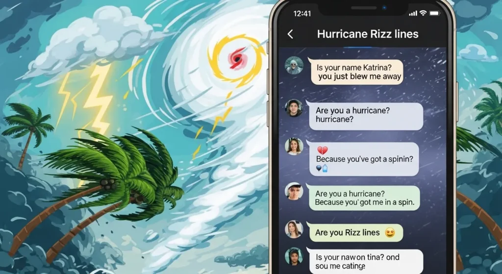Social Media Hurricane Rizz Lines