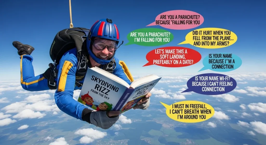 Sweet Skydiving Rizz Lines