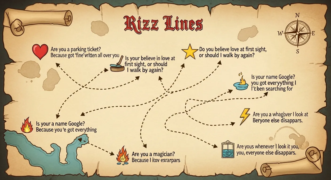Do You Have a Map Rizz Lines