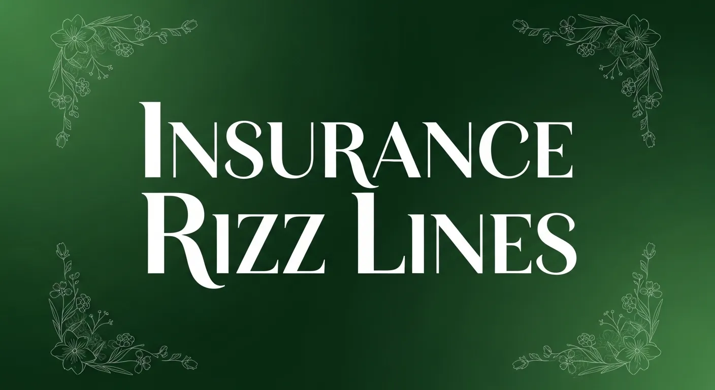 Insurance Rizz Lines
